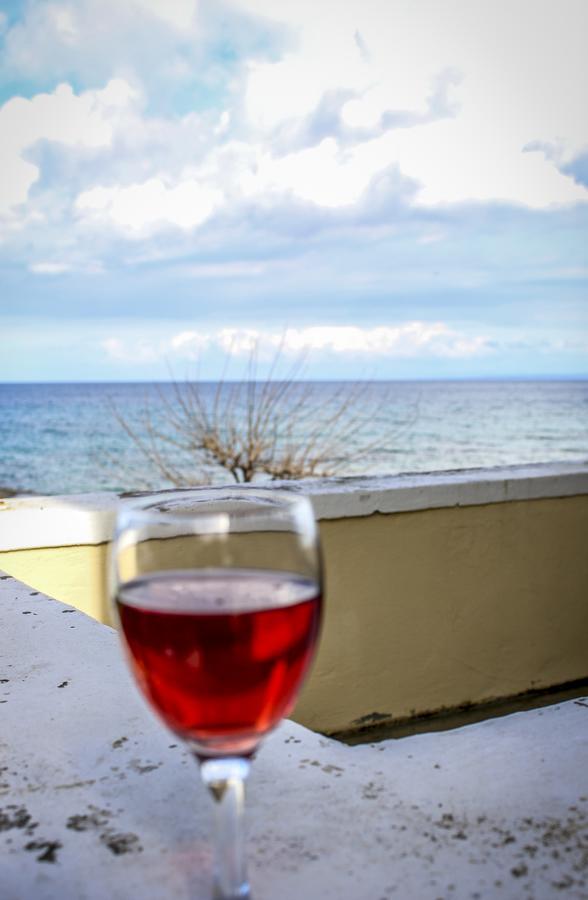 Pelagion II Sea Coral - Beachfront Holiday Home Kypseli ภายนอก รูปภาพ